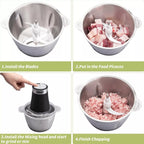 Molino Picadora De Carne Eléctrica 2 Lit