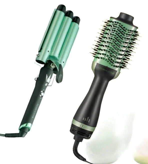 COMBO PINZA SIRENA + CEPILLO SECADOR