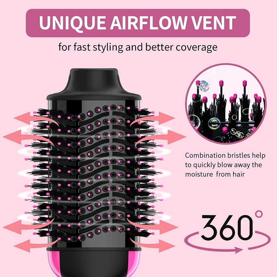3-in-1 Hair Dryer and Volumizer Brush