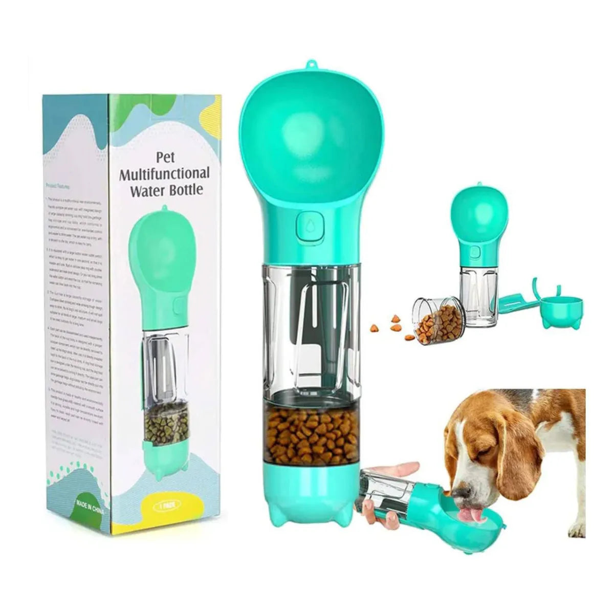 Dispensador de agua y comida perro